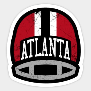 Atlanta Retro Helmet - Black Sticker